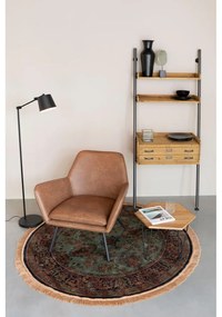 Черна подова лампа с метален абажур (височина 135 cm) Hajo – White Label