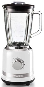 Блендер Ariete MODERNA 0585/01, 1000W, 4 ножа, 1.5 л, 4 скорости+пулс, Стъклена кана, Бял