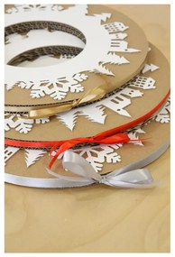 Адвентен венец със сива панделка - Unlimited Design for kids