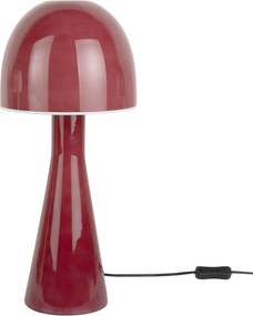 Червена настолна лампа със стъклен абажур (височина 45 cm) Bombin – Leitmotiv