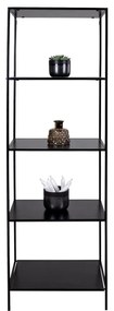 Черна етажерка в декор от ясен 51x170 cm Vita - House Nordic