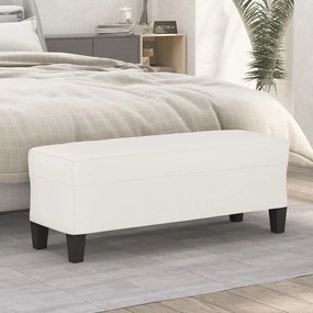 349470 vidaXL Пейка, бежово, 100x35x41 см, микрофибърен плат