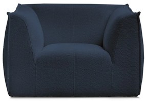 Тъмносиньо кресло от прежда с примки от букле Giorgia – Bobochic Paris