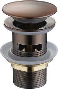 Mexen клик-клак кръгъл с преливник, антична мед - 79920-45