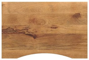 370209 vidaXL Плот за бюро с извивка 100x50x2,5 см грубо мангово дърво масив