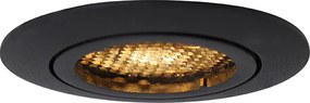 Интелигентно вградено място черно вкл. WiFi GU10 регулируемо - Ude Honey