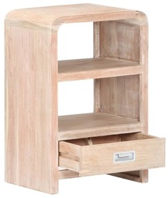 289632 vidaXL Нощна масичка, 40x30x60 см, акациево дърво масив