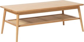 Масичка за кафе с дъбов плот в естествен цвят 60x120 cm Barrali – Unique Furniture