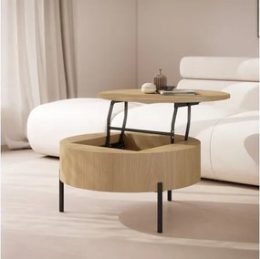 ФРИДА Оазис Дъб – МОДЕРНА ХОЛНА МАСА С ПОВДИГАЩ ПЛОТ И СКРИТО ПРОСТРАНСТВО ЗА СЪХРАНЕНИЕ