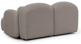 Сив ъглов диван от прежда с примки от букле (десен ъгъл) Orbit – Ropez