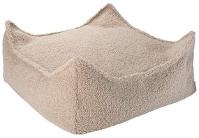 Светлокафяв детски пуф от букле Square – Wigiwama