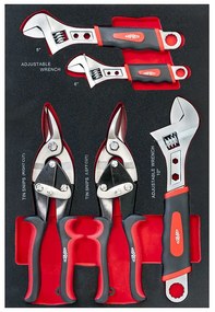 Професионална количка за инструменти 447 части 16 чекмеджета 79609