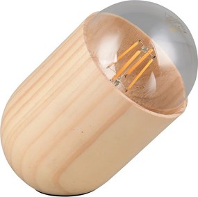 Бежова настолна лампа (височина 13,5 cm) Nara – Reality