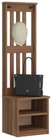 4010479 vidaXL L Дърво за антре SANDNES 45x40x159,5 cm масивна дървесина бор
