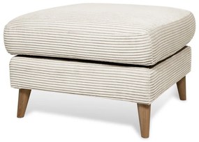 Бяла табуретка от рипсено кадифе Paris – Scandic