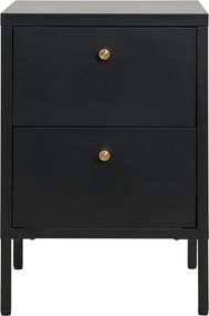 Черно метално нощно шкафче Dalby – House Nordic