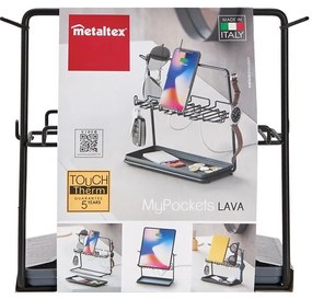 Черен офис органайзер My Pocket - Metaltex