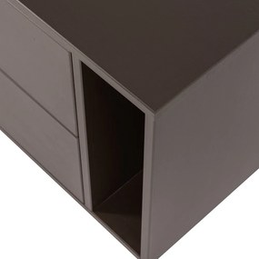 Тъмнокафява маса за телевизор от масивен бор 200x45x44 cm Settle Down – vtwonen