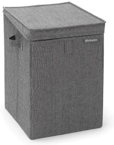 Кутия за пране Brabantia Stackable 1000828, 35 л, Преден отвор, Широк капак, Сгъваема, Черен
