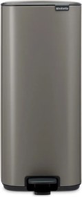 Сиво стоманено кошче за боклук с педал 30 l Bo – Brabantia