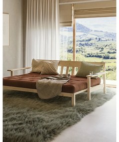 Розов разтегателен диван 218 cm Unwind - Karup Design