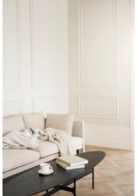 Черна масичка за кафе с плот от ясенова дървесина 180x50 cm Colton - Rowico