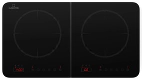 Klarstein Двоен индукционен плот Cookio 3500W с таймер от стъклокерамика