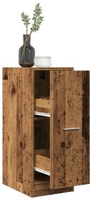 855158 vidaXL Шкаф органайзер, старо дърво, 30x41x77,5 см, инженерно дърво