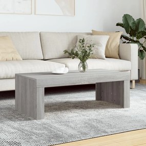 823372 vidaXL Кафе маса, сив сонома, 102x50x36 см, инженерно дърво