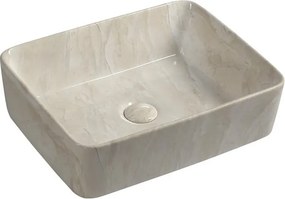 Бежова керамична мивка 47,5x37,5 cm Dalma – Sapho