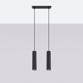 Черно висящо осветително тяло Gleam – Sollux