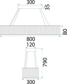 Пендел LED APP1547-CP CHROME
