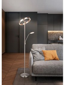 LED подова лампа в сребристо (височина 180 cm) Willis – Trio