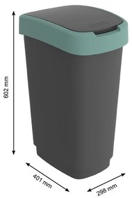 Кошче за отпадъци от рециклирана пластмаса 50 L Twist - Rotho