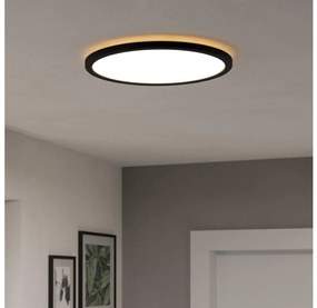 Eglo 901454-LED Димируема лампа за баня ROVITO-R 18,5W/230V Ø 38,9 см IP44 черен + д.у.