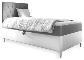 Тапицирано легло  ESME + топер, 80x200, fresh 14, ляв