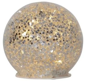 Eglo 411345 - LED Коледна декорация STAR FALL 10xLED/2xAA Ø 10 см сребрист