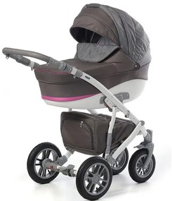 Комбинирана бебешка количка Sirion 3в1 CAMARELO - розова