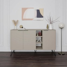 Меламинов бюфет Clara в пясъчен цвят 142x35,6x83см.