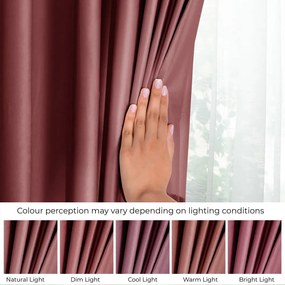 Розово dimout перде 140x245 cm Eyelets – Restilo