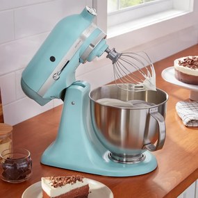 Планетарен миксер KitchenAid Artisan Elegance 5KSM125EMI Mineral water , 300W, 4.8 л, Direct drive, 10 скорости, Тюркоаз