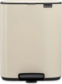 Бежово стоманено кошче за боклук с педал 12 l Bo – Brabantia