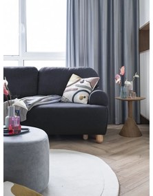Тъмносин ъглов разтегателен диван (ляв ъгъл) Bouncy Olli - Miuform