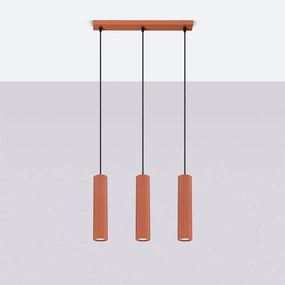 Висящо осветително тяло в тухлен цвят Gleam – Sollux
