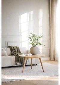 Кръгла маса за кафе в дъбов декор в естествен цвят 90x90 cm Yumi - Rowico