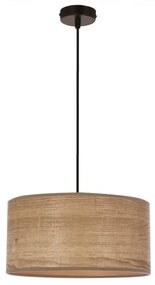 Светлокафява висяща лампа с абажур от ратан ø 30 cm Legno - Candellux Lighting