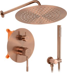 Душ система за вграждане Rea Venti Brush Copper + BOX