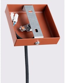 Висящо осветително тяло в тухлен цвят Gleam – Sollux