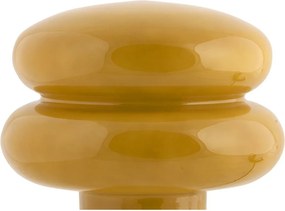 Стъклена настолна лампа в цвят жълта охра (височина 24 cm) Incesante – Leitmotiv