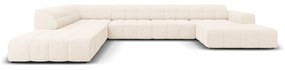 Кремав ъглов диван (ляв ъгъл/"U") Chicago - Cosmopolitan Design